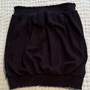 Anthropologie seersucker strapless top